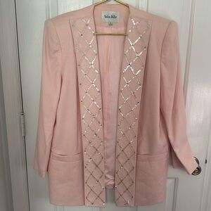 Vintage Hollywood Nolan Miller Beaded & Sequins Statement Jacket